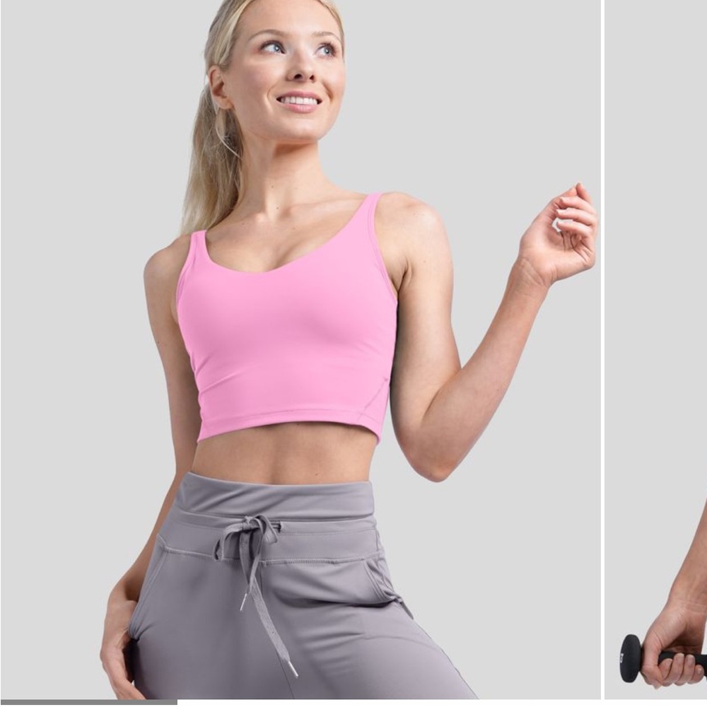 Pink Sports Bra